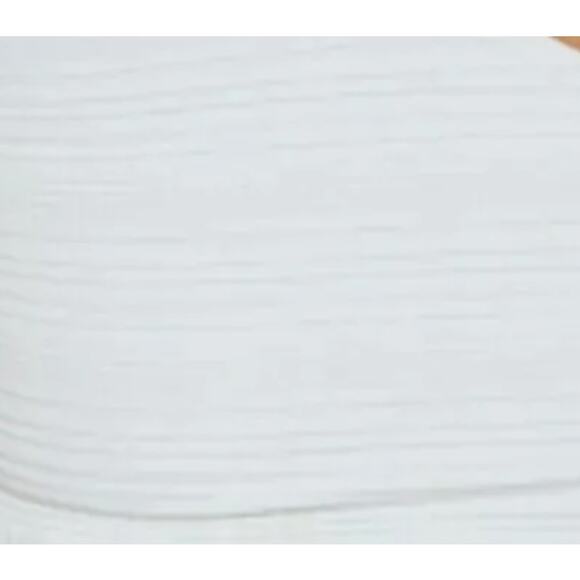 Jessica Simpson Basic Textured One-Shoulder Bikini Top Swimwear White Size Small - Picture 4 of 4